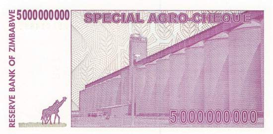 5 Billion Dollars Zimbabwe p.61 2008